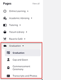 Graduation Portal Pages