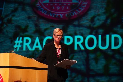 RACC President Dr. Susan D. Looney delivers state-of-the-college address