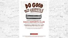 CHIPOTLE FUNDRAISER RACC ESPORTS CLUB